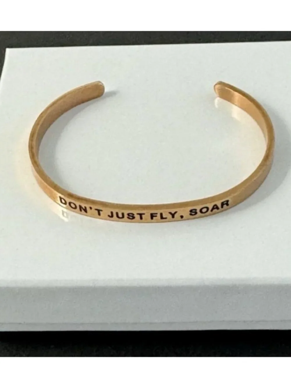 Lillian & Co Cuff Bracelet Trio Set Inspirational Metal Bangles Gold Silver